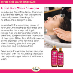 Difeel Rice Water Shampoo lather forming for smoother texture