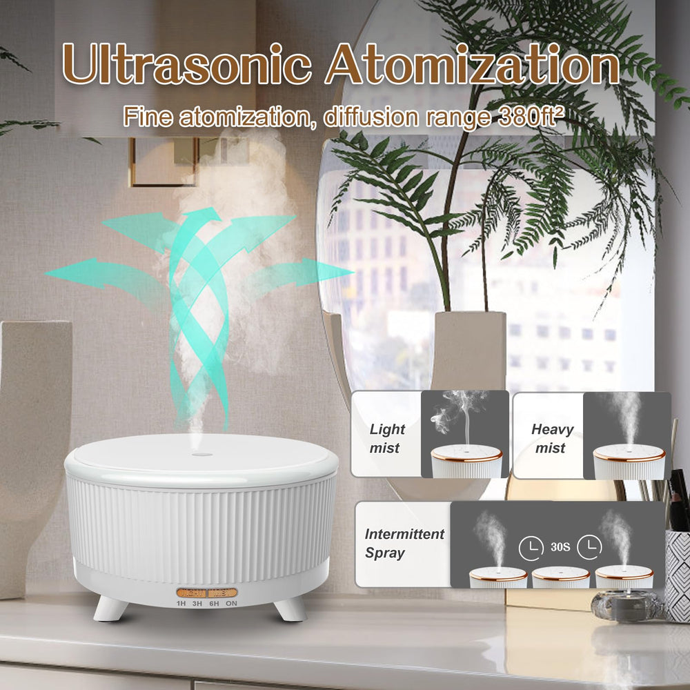 Ultrasonic diffuser with 500ml capacity and cool mist