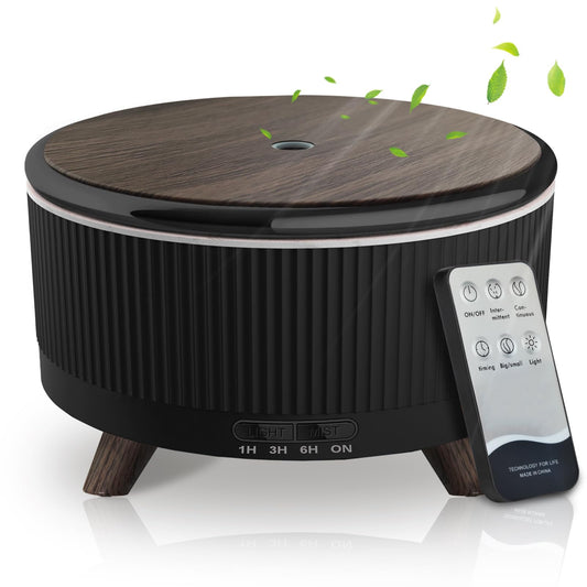500ml ultrasonic essential oil diffuser with 7-color LED lights
