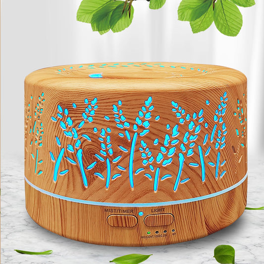 600ml large capacity diffuser with wood grain finish