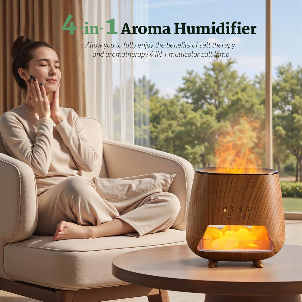 Diffuser showcasing 9-color LED lights