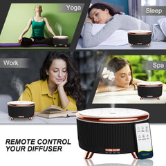 BPA-free essential oil diffuser with marble grain finish
