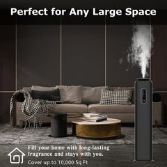 Diffuser illustrating coverage up to 10000 sq ft