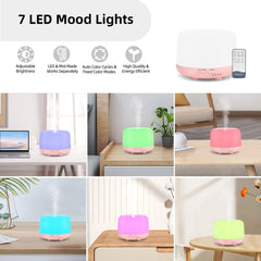 Pink diffuser placed on desk in home/office
