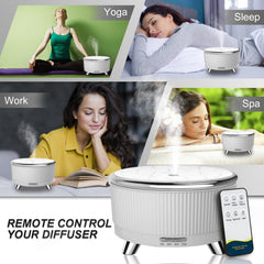 BPA-free essential oil diffuser suitable for home and office