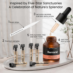 Professional scent strips illustrating scent evolution