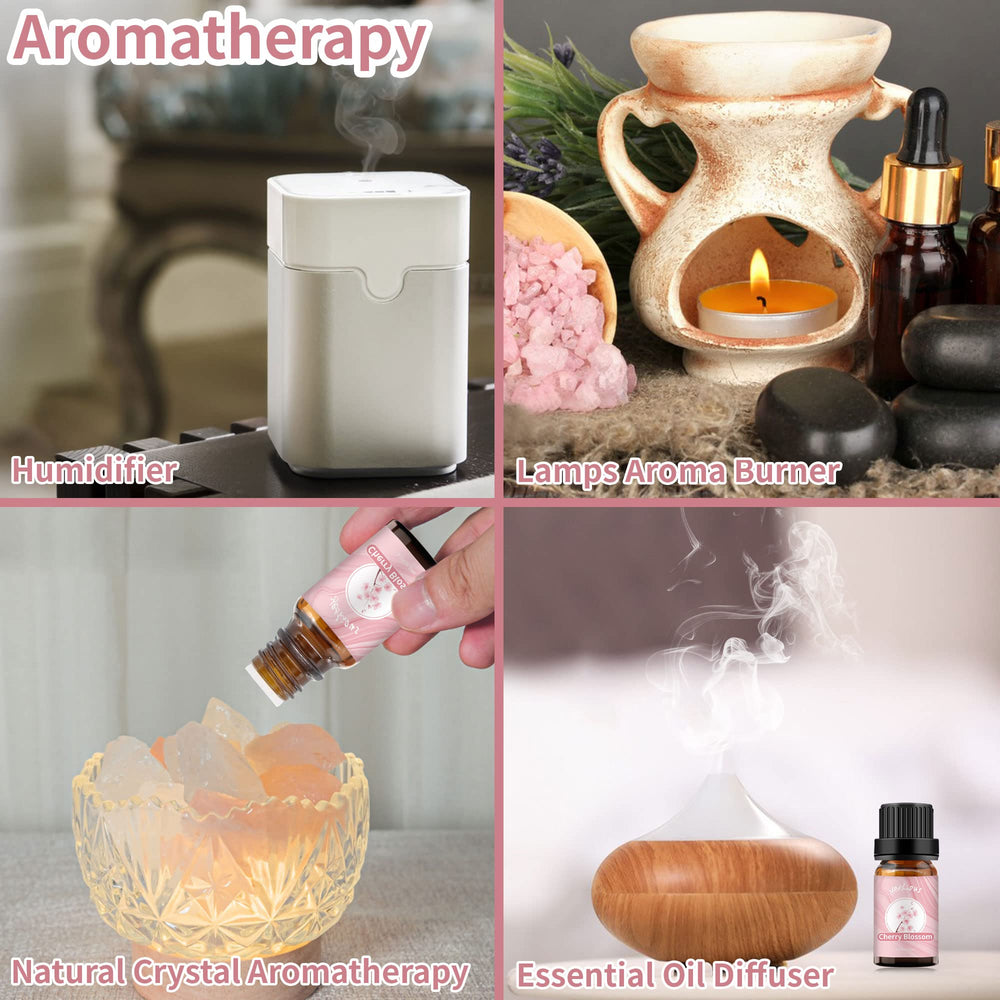 Diffuser setup with cherry blossom oil ready to use