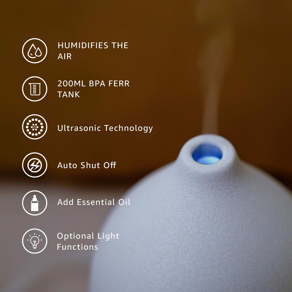 Close-up of timer settings on aroma diffuser