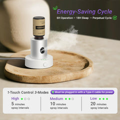Portable diffuser suitable for home, hotel, or travel