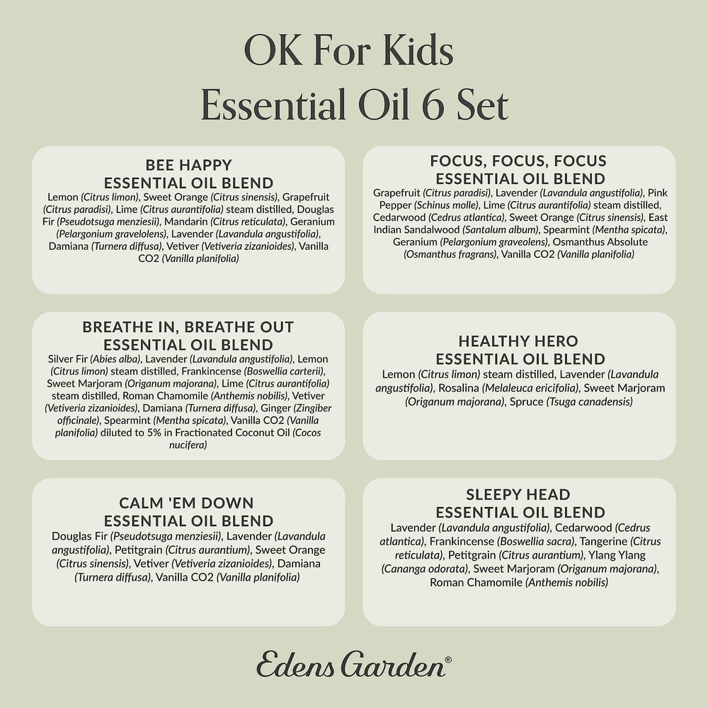 Diffuser usage with OK For Kids set