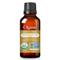 Diffuser with cedarwood essential oil in use