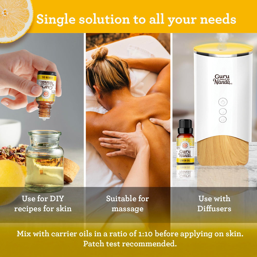Ambient diffuser with lemon scent in a room