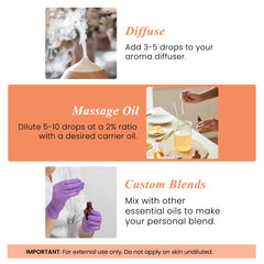 Diffuser releasing aroma with Myrrh essential oil