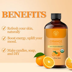 Diffuser releasing bright citrus aroma with sweet orange oil