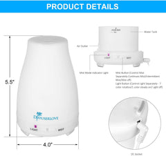 Palm-sized diffuser shown on a desk