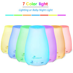 Whisper-quiet ultrasonic diffuser emitting cool mist