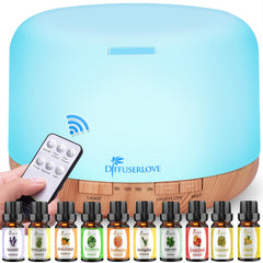 Diffuserlove 500ml aroma diffuser in yellow - full front view