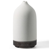 Diffuserlove Ceramic Diffuser 160ML with black wood-pattern base — front view