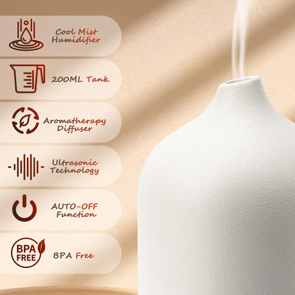Stone diffuser base and mist outlet - Diffuserlove 250ml