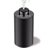 Diffuserlove waterless diffuser in metal black delivers clean diffusion with no spills.