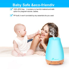 Whisper-quiet essential oil diffuser in use