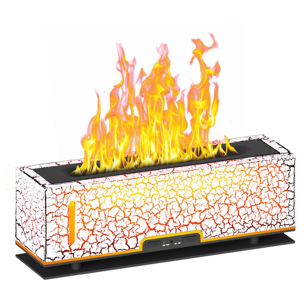 Diffuserlove Flame Diffuser White Crack – 200ml – Front view