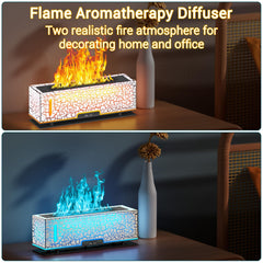 Top view of Diffuserlove Flame Diffuser showing 9.8L x 2.67W x 3.5H