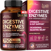 Digestive enzymes for women bottle with 90 capsules