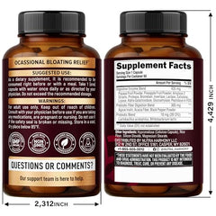 10-in-1 digestive enzyme formula with papain and bromelain