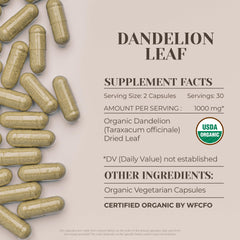 Digestive support with high-potency dandelion capsules