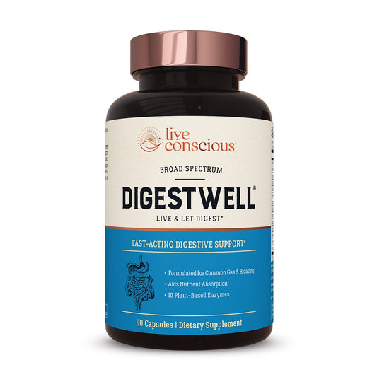 DigestWell Immediate Support packaging showing 90 capsules