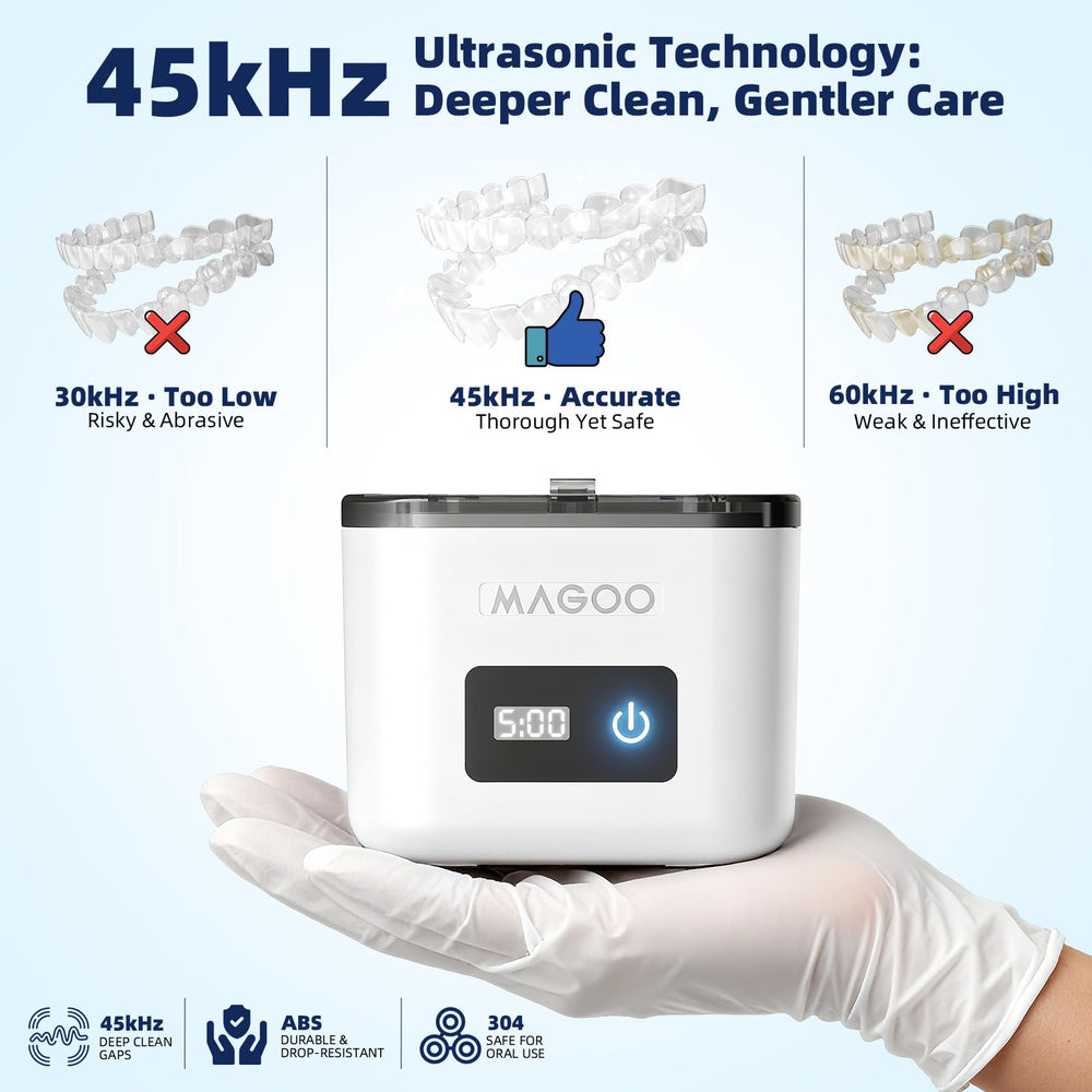 One-button operation with 2 cleaning modes and digital countdown