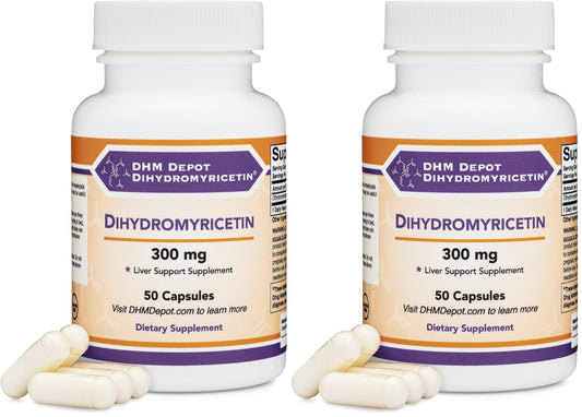 DHM 50 capsules bottle front view