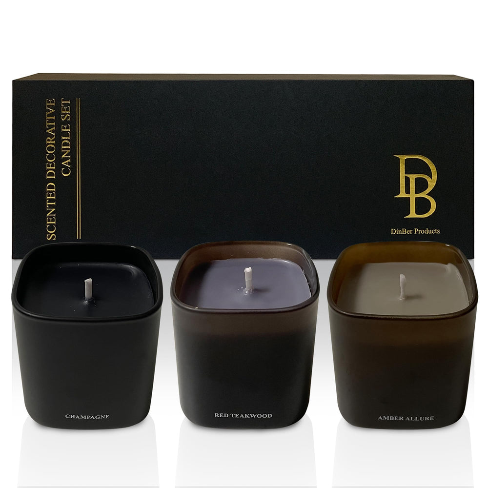 DinBer candle gift set packaging showcases premium presentation ideal for gifting.