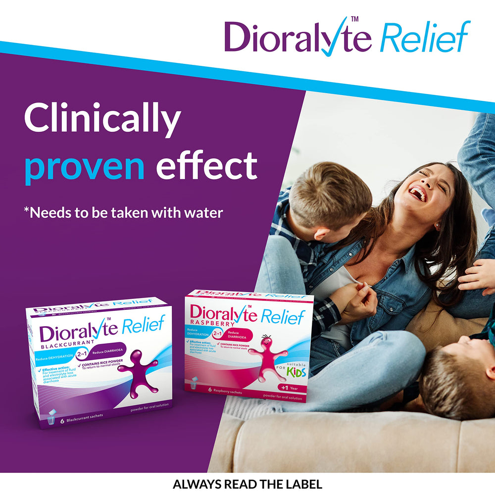 Dioralyte Relief sachets packaging