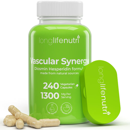 LongLifeNutri Diosmin Hesperidin Complex bottle with 240 capsules