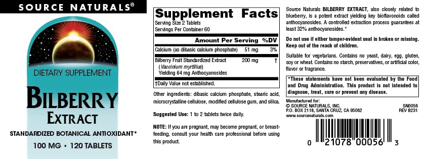 Directions indicating suggested use: 1 to 2 tablets twice daily