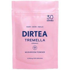 Front view of DIRTEA Tremella Mushroom Powder 60g packaging