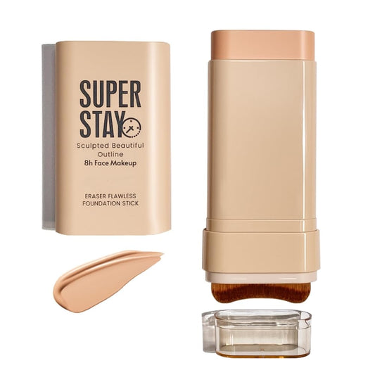 Diryi Eraser Flawless Foundation Stick with built-in brush for streak-free application