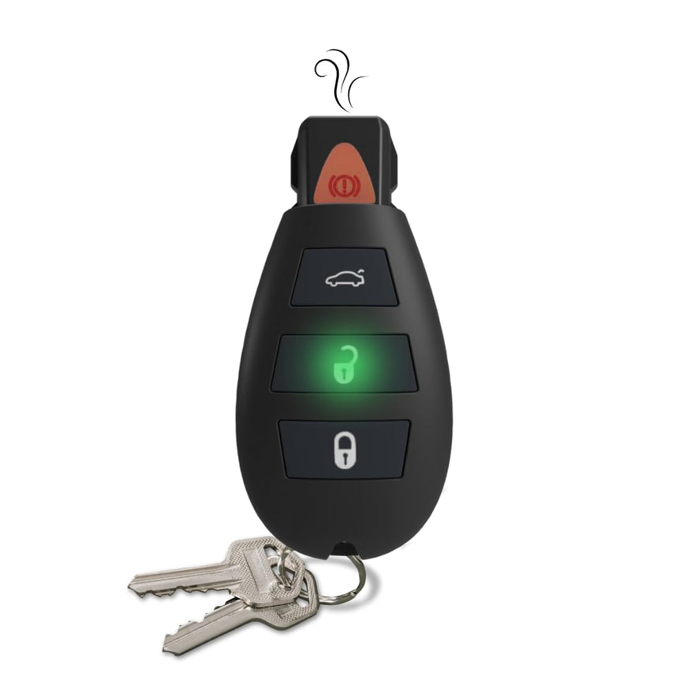 Discreet car key aromatherapy diffuser with soft-touch finish