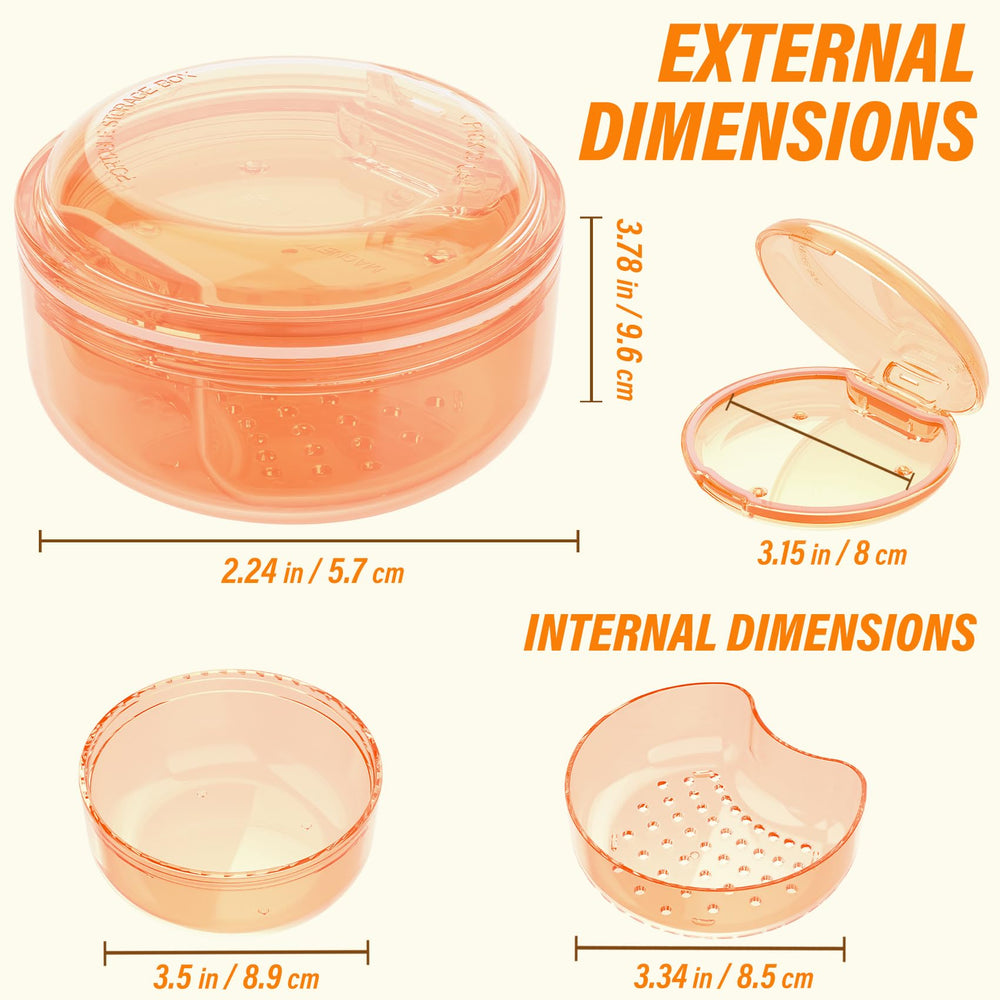 Dishwasher-safe denture container for easy cleaning