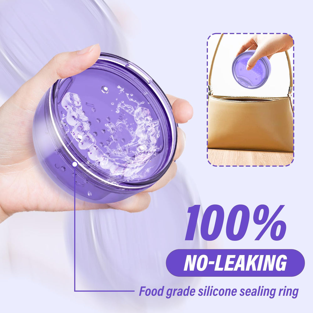 Dishwasher-safe denture container