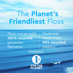 Dispenser made from recycled plastics supporting 1% For The Planet programs