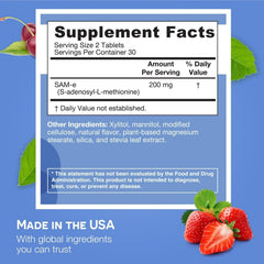 Dissolvable SAM-e 200 mg wild berry flavor product image