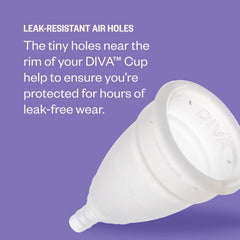 DIVA Cup Model 1 flow lines visible helps track menstrual flow