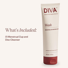 DIVA Wash bottle closeup shows fresh citrus scent for refreshing cleaning.