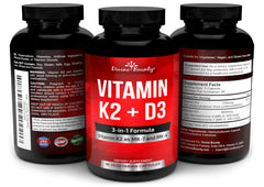 Vegan, soy-free, gluten-free Vitamin K2 D3 supplement