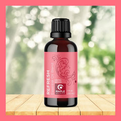 DIY candle and soap project using pink grapefruit essential oil blend