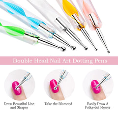DIYCICO nail art sculpture pens provide control for decorative elements.