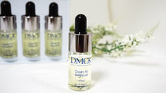 Ampoule bottle with dropper on white background